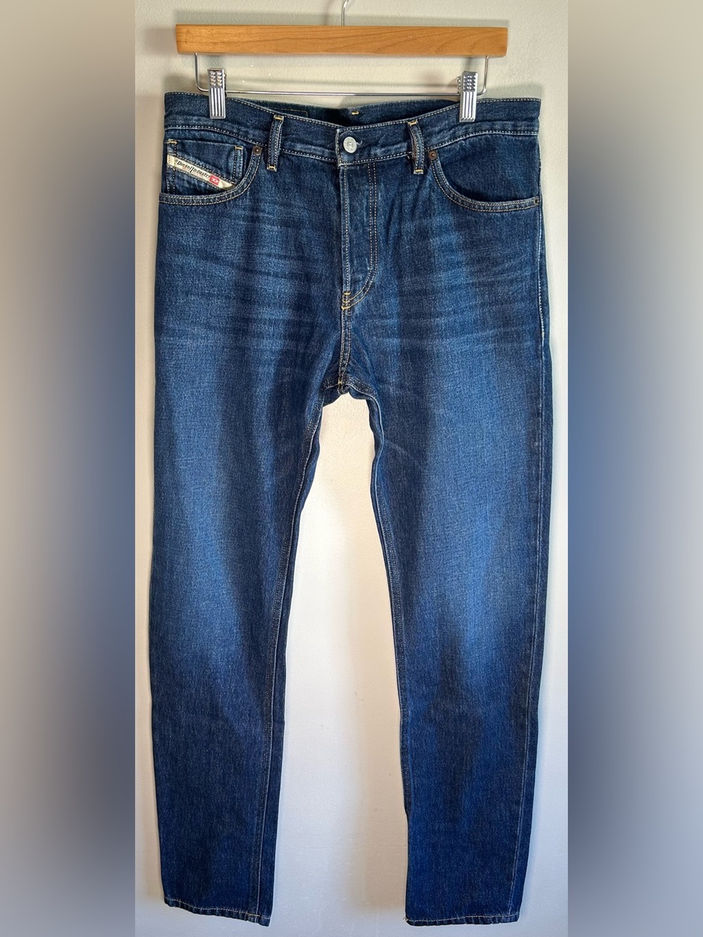 Diesel Library 1995 5 Pocket Jeans Mens 31X34” Dark Blue Wash Slim Fit Straight